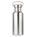 Portable Stainless Steel Water Bottle Bamboo Lid Sports Flasks Leak-Proof T