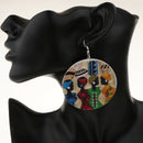 New Personality Handmade Natural African Wooden Earrings for Women Jewelry E