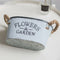 Flowers&Garden'Bucket Design Small Metal Succulent Plant Container W/Twine