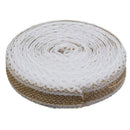 1 Roll 10M Burlap Ribbon Lace Border for Sewing Craft Wedding Decoration