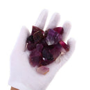 100G Natural Purple Fluorite Quartz Crystal Octahedrons Tumbled Stone Rock