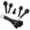 15Pcs Violin Parts Ebony Wood 4/4 Violin Parts Accessories Bridge Chin rest