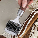 2 PCS Noodle Maker Lattice Roller,Lattice Roller Cutter,430 Stainless Steel