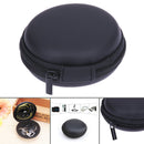 Mini Round EVA Case Headset Bluetooth Earphone Cable Storage Box A