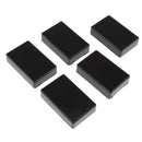 5Piece Plastic Waterproof Box Junction Case for Electronic Module/wire Black