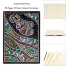 DIY Elephant Special Shaped Diamond Painting 50 Page A5 Sketchbook Notebook