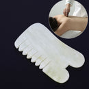 1pc jade stone guasha gua sha board comb shape massagecomb health care health Kw