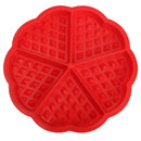 5-Cavity Waffles Cake Chocolate Pan Silicone Mold Baking Mould Kitchen Tool JR