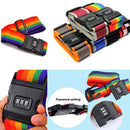 Luggage Straps Adjustable Suitcase Baggage Belts with 3-Dial Combination FT