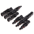 Practical  Waterproof Three-in-one Solar Panel PV Cable Four-way Connector