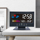 Projection Digital Alarm Clock Snooze Weather Thermometer LED LCD Color D3E0
