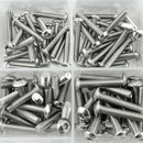 480Pcs Button Head 12 Sizes Screw And Nuts Kit,M2 M3 M4 Steel Assorted Hex
