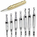 Drill Bit Set For Wood Quick Change Bit And Automatic Spring Loaded Center