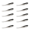 10 Pieces Plastic Soft Plastic Lure Tiddler Bait Minnow Fishing Lure