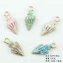13X Ornaments Charms Metal Conch Sea Shell Pendants for DIY Jewelry Making