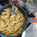 Outdoor Camping Hiking Pinic Portable Hard Aluminium Alloy 0.9L Frying Pan