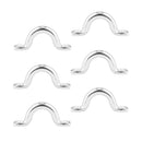 Pack of 6 Stainless Steel Boat Top PAD Eye, Eye Straps, Tie Down, Kayak Deck