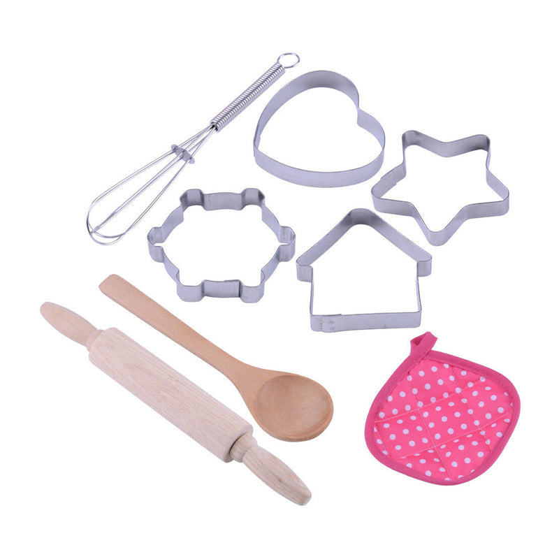 11pcs Kids Portable Kitchen Cooking Cooker Pretend Role Play Toys Set Gifts