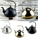 2L Tea Kettle Coffee Pot Steel Stovetop Teapot Stove Teakettles Silvery