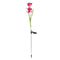 Red Lily Solar Powered 3 LED Flower Garden Balcony Party Path Light Bulb