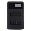 GoPro Dual Battery Charger for HERO5+/HERO6 AHDBT-501  With USB Cable For Travel