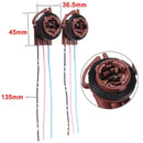 2pcs 3157 4157 Bulb Socket Brake Turn Signal Light Harness Wire Plug Connector