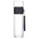 350Ml Travel Drinkware Portable Double Wall Glass Tea Bottle Tea Infuser Gl