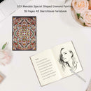 DIY Mandala Special Shaped Diamond Painting 50 Pages A5 Notebook Sketchbook