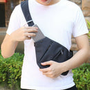 New Osoce Men Nylon Crossbody Shoulder Chest Thin Sling Casual Bag Satchel  J3N2