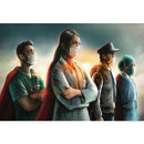 Four Medical Heroes Diamond Painting Cross Stitch Kit 5D Mosaic Pictures