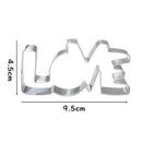 1PC Stainless Steel Cookie Cutter LOVE Letter Shape Forms For Biscuit Mold TY Hn
