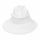 Summer Fashion Bowknot Big Visor Cap Beach Sun Hat White