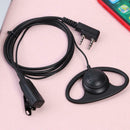 2 Pin D-Shape Earpiece w/ PTT Mic for Baofeng Kenwood Walkie-talkie (PVC) A