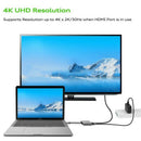 Type C USB 3.1 to USB-C 4K MI USB 3.0 Adapter Cable 3 In 1 Hub for Macboo J7Y1