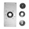 For Woodworking Benches Aluminum Router Insert Plate Rings Screws With 4 K0K1