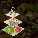 Europe Tray Plastic Serving Platter Cake Stand Traydessert Tray Square Cand