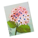 Silk Ribbon Cross Stitch Embroidery Kit - Pink Tone Flowers Pattern, for Home
