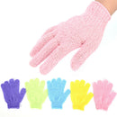 5Pair Exfoliating Body Scrub Gloves Shower Bath Mitt Loofah Skin Massage Spon Cy