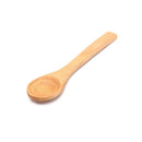 1X Wooden Round Bamboo Spoon Soup Tea Coffee Salt Spoon Kitchen Tools Cutler.AU