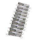40pcs Stainless Steel Curtain Rod Clip Rings Drapery Clips