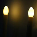 Solar Powered Candle Warm Light Wall Lamp Landscape Home Window Wall Light PRP