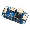 Waveshare Ethernet / USB HUB HAT for Raspberry Pi 1X RJ45 Ethernet Port 3X UU7V5