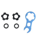 1Set Mountain Bike Gas Air Nozzle Tire Presta Valve Core Nut With Install WrSEAU