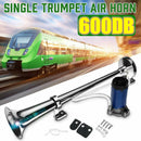 600DB 12V Single Trumpet Train Air Horn Metal Tone Compressor Kit for Car Tr Hn