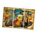 Modern Canvas Wall Art of King of Egypt for your Living Room-3 Panel Size L