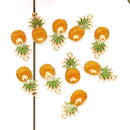 10Pcs/Set Enamel Alloy Pineapple Charms Pendant Jewelry Finding DIY Making Cr BX