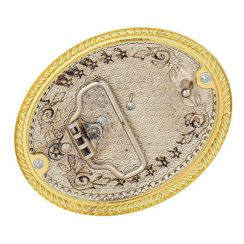 Engraved Animal Horse Oval Cowboy Belt Buckle Rodeo Mens Fashion Jewelry