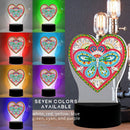 DIY Diamond Painting LED Light Love Heart Embroidery Night Lamp Home Decor