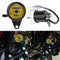 Universal LED Backlight Motorcycle Modify Odometer KM/H Speedometer Gauge Yellow
