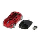 2.4GHz Wireless Mouse Mice Car Shape USB Receiver for Laptop Notebook Red